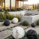 Cast Root Floor Ball, LG, Roman Stone