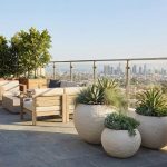 Aera Planter, Wide, Off White, Large