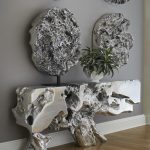 Cast Root Swirling Wall Sculpture