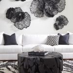 Teak Chunk Round Coffee Table, Black