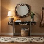 Stacked Pebble Petrified Mirror, Mixed