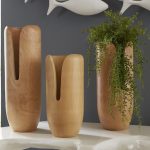 Interval Wood Vase, Natural, Small