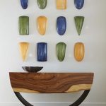 Arc Console Table, Natural, Double Sided