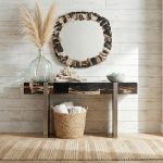 Stacked Pebble Petrified Mirror, Mixed