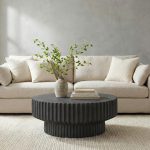 Vetra Coffee Table, Charcoal Stone