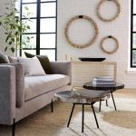 Petrified Coffee Table, Round, Metal Black Base