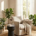 Vetra Side Table, Charcoal Stone