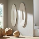 Cycladic Oval Wall Decor, Resin, Off White