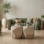Imperial Sofa, Lush Green Quilting, Dark Brown Metal Frame