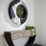 Arc Console Table, Gray Stone, Double Sided
