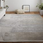 Anya Transitional Abstract, Ivory/Gray