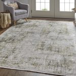 Cadiz Modern Abstract, Green/Gray/Ivory