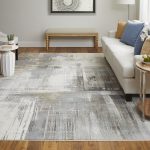 Clio Modern Abstract, Ivory/Gray/Brown
