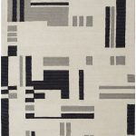 Maguire Transitional Abstract, Ivory/Taupe