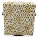 Creighton Exposed Wood Swivel Chair