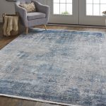 Cadiz Modern Abstract, Blue/Gray/Silver