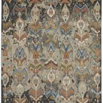 Leylan Transitional Ikat, Taupe/Tan/Orange