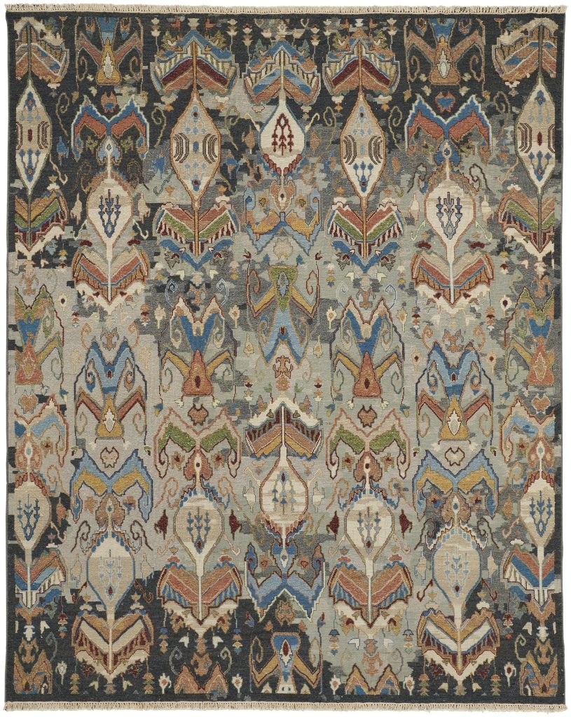 Leylan Transitional Ikat, Taupe/Tan/Orange