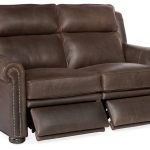 Reece Reclining Loveseat with Power Headrest - Two Piece Back