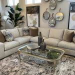 Rene Cazares Living Room RC Carbon 2 Pc Wood Leg Sectional Carbon 2 Pc Wood Leg at Norwood Furniture