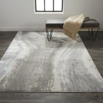 Azure Modern Abstract, Gray/Ivory/Blue