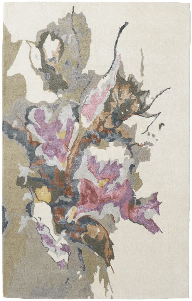 Dafney Transitional Floral & Botanical, Purple/Pink/Green