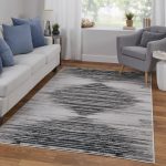 Micah Modern Diamond, Black/Silver/Taupe