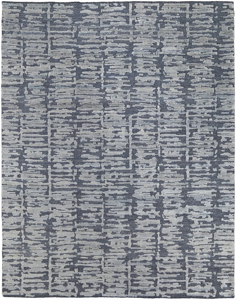 Berwyn Modern Abstract, Blue/Silver/Gray