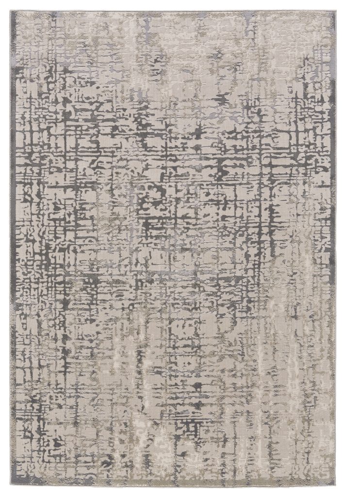 Prasad Modern Abstract, Gray/Ivory