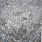 Azure Modern Watercolor, Ivory/Gray/Blue