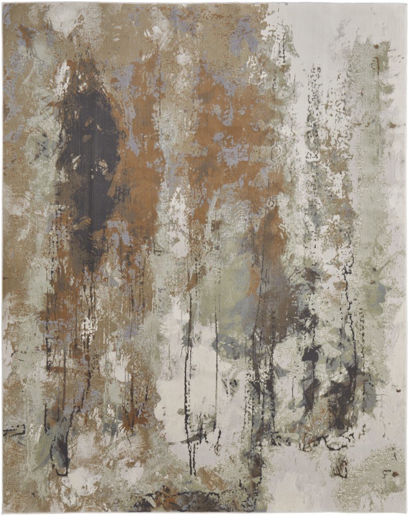 Clio Modern Abstract, Orange/Purple/Green