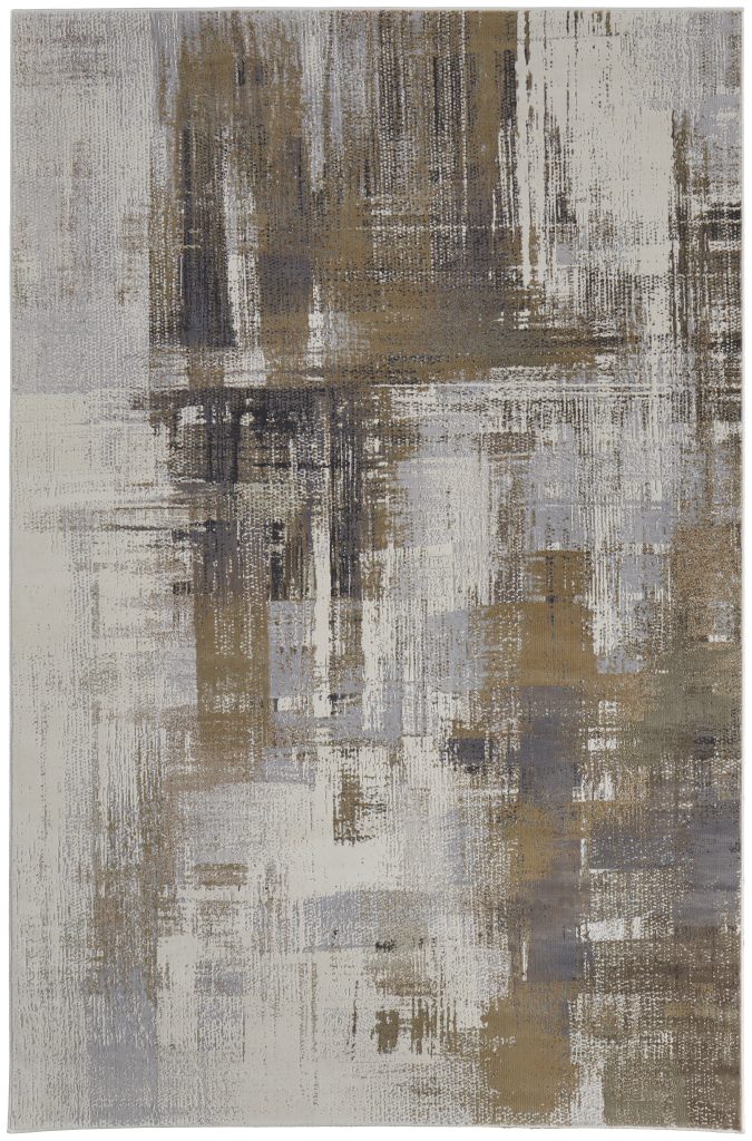 Mandana Modern Abstract, Brown/Ivory