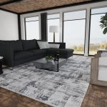 Sonora Modern Abstract, Gray/Ivory