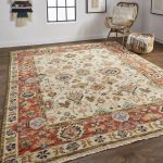 Carrington Traditional Oriental, Ivory/Red/Blue