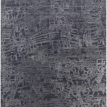 Whitton Modern Abstract, Black/Gray/Ivory