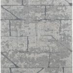 Alford Modern Abstract, Gray/Silver