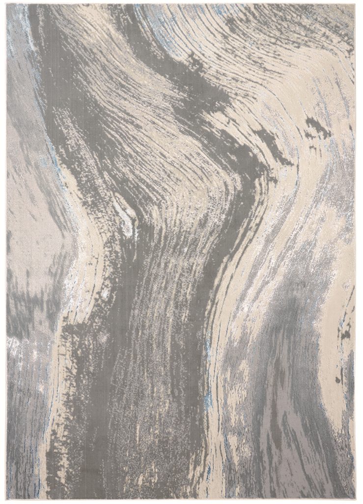 Azure Modern Abstract, Gray/Ivory/Blue