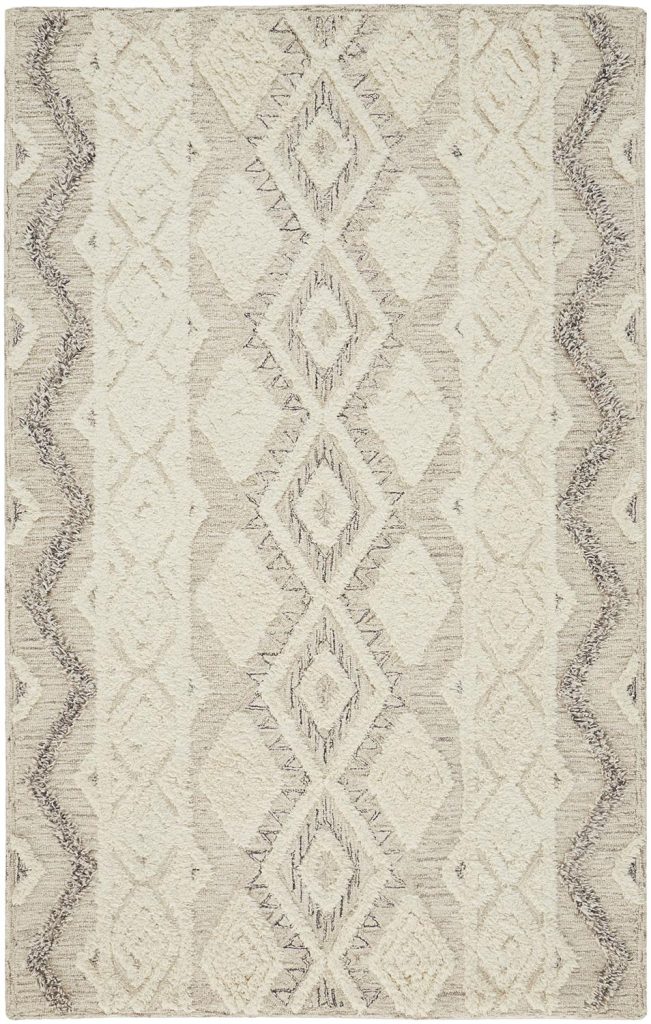 Anica Transitional Geometric, Ivory/Taupe/Gray