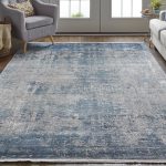 Cadiz Modern Abstract, Blue/Gray/Silver