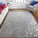 Azure Modern Abstract, Blue/Silver/Gray