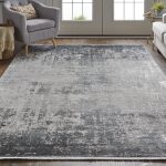 Cadiz Modern Abstract, Gray/Black/Silver
