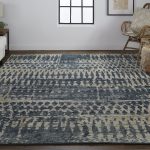 Palomar Transitional Abstract, Blue/Gray/Tan