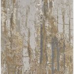 Aura Modern Abstract, Ivory/Gold/Brown