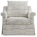 Emme Skirted Swivel Chair (Topstitch)