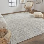 Elias Modern Abstract, Gray/Blue