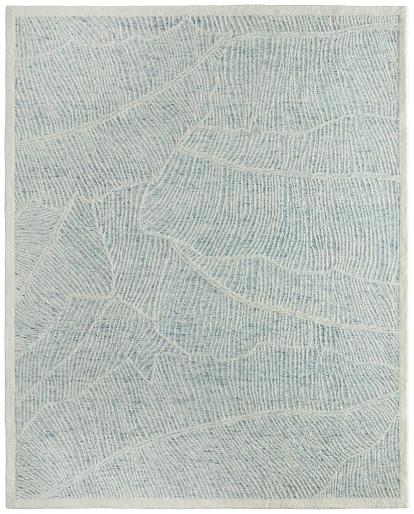 Winston Modern Floral & Botanical, Blue/Ivory