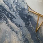 Clio Modern Abstract, Blue/Gray/Ivory