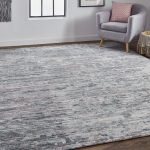 Conroe Modern Abstract, Blue/Gray