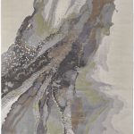 Clio Modern Abstract, Green/Purple/Ivory