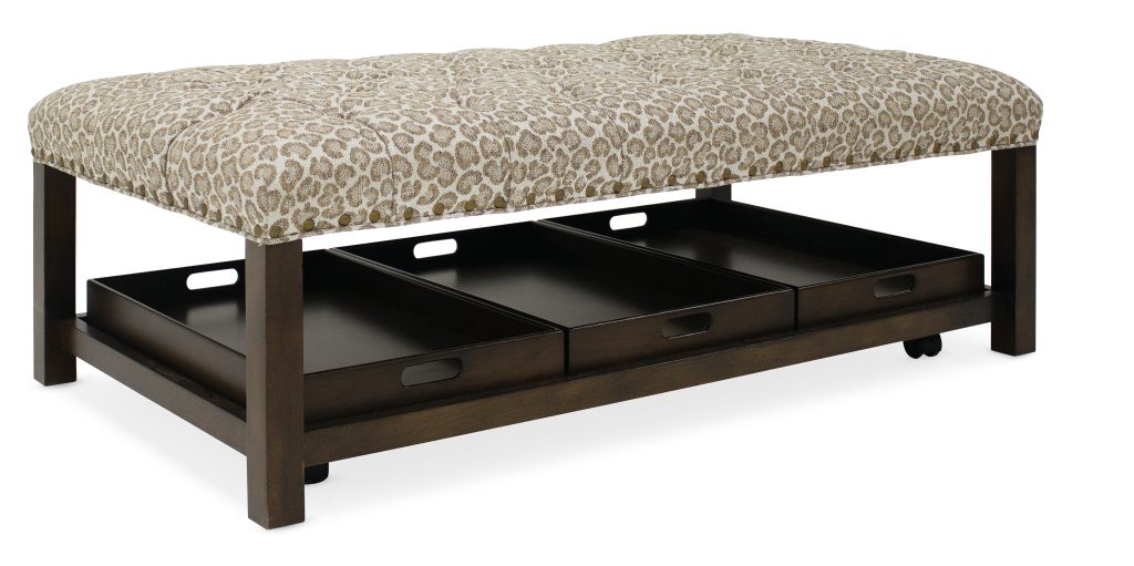 Hollis Rectangle Tufted Tray Ottoman